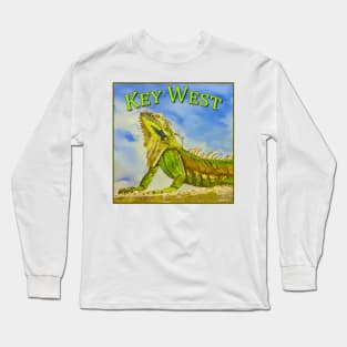 Key West Florida Iguana Long Sleeve T-Shirt